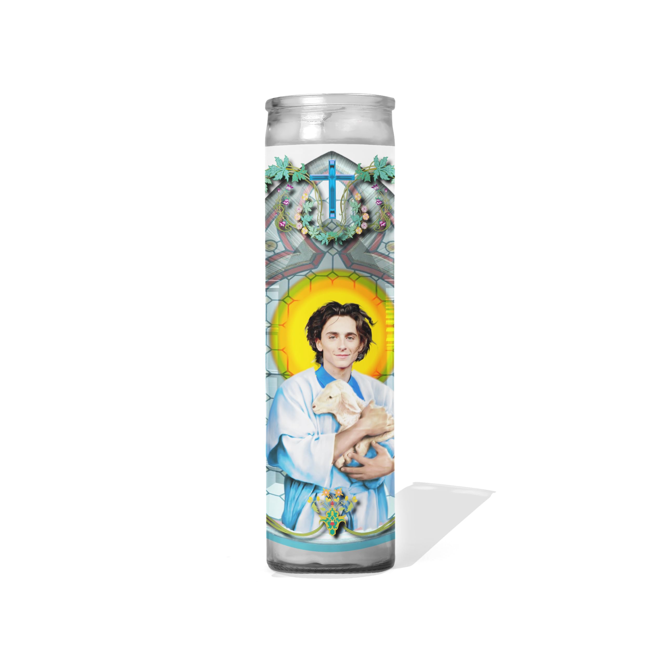 Patron Saint of Dunes 8 inch glass votive candle