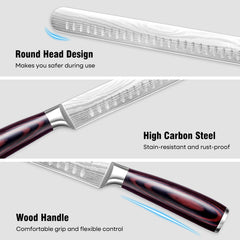 PAUDIN Brisket Knife 12 Inch edge sharpened to 15 degrees