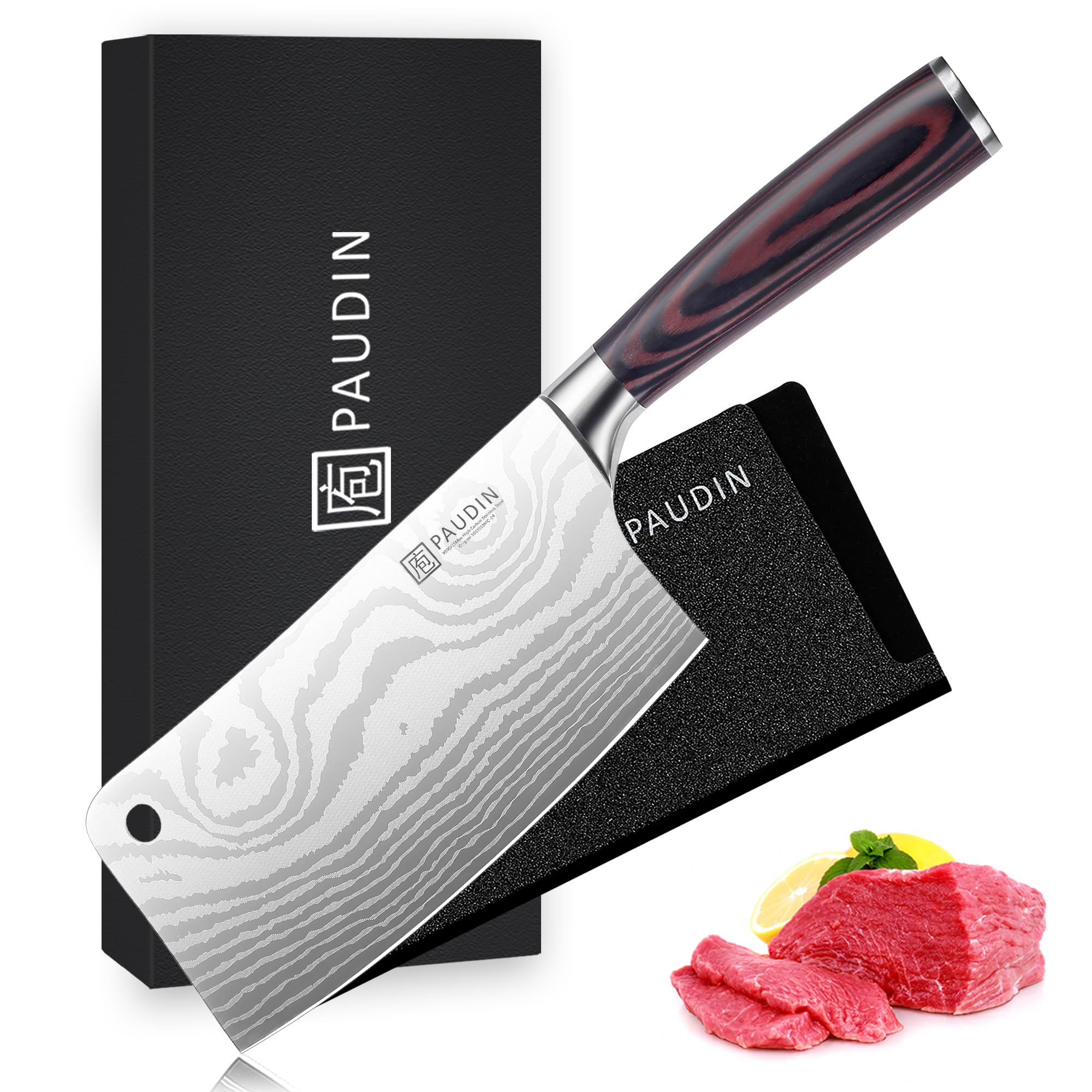 PAUDIN cleaver knife 7 inch blade