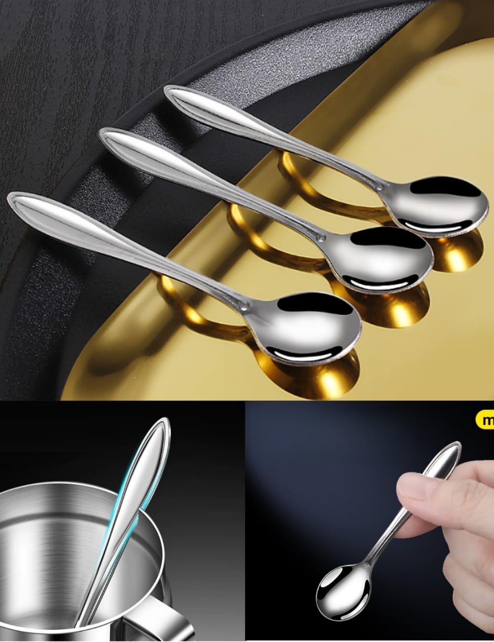 PAVNSO 10 piece condiments spoons set
