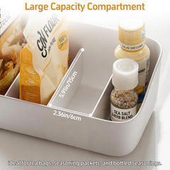 PAVSTINE seasoning packet organizer open top design kitchen counter