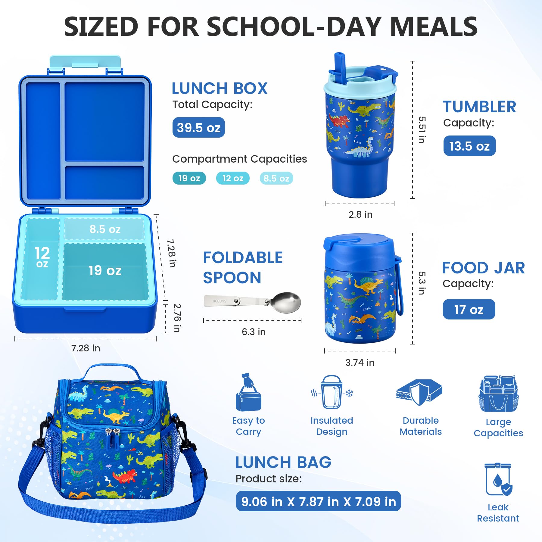 Pawtong leakproof dishwasher-safe containers