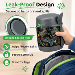 Pawtong wide mouth kids food jar leak-proof