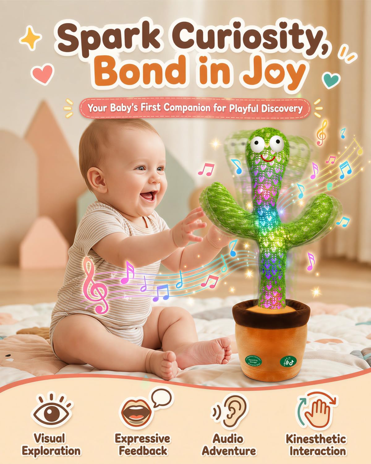 Gift-ready packaging for Pbooo Dancing Cactus Toy