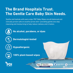 Plant-based PDI Baby Wipes for sensitive skin