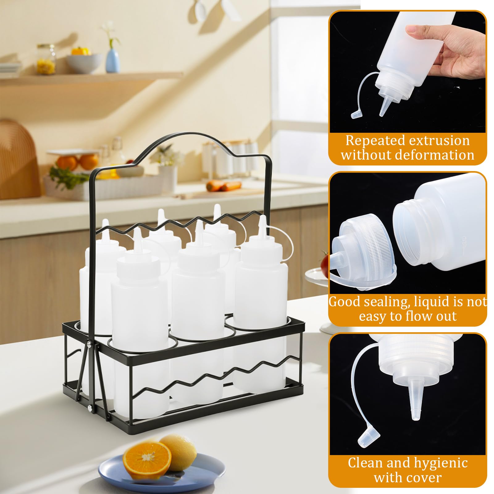 Food-grade PE squeeze bottles with burr-free edges