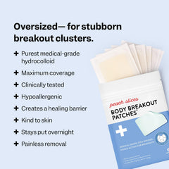 Hydrocolloid patch absorbs gunk for body breakouts