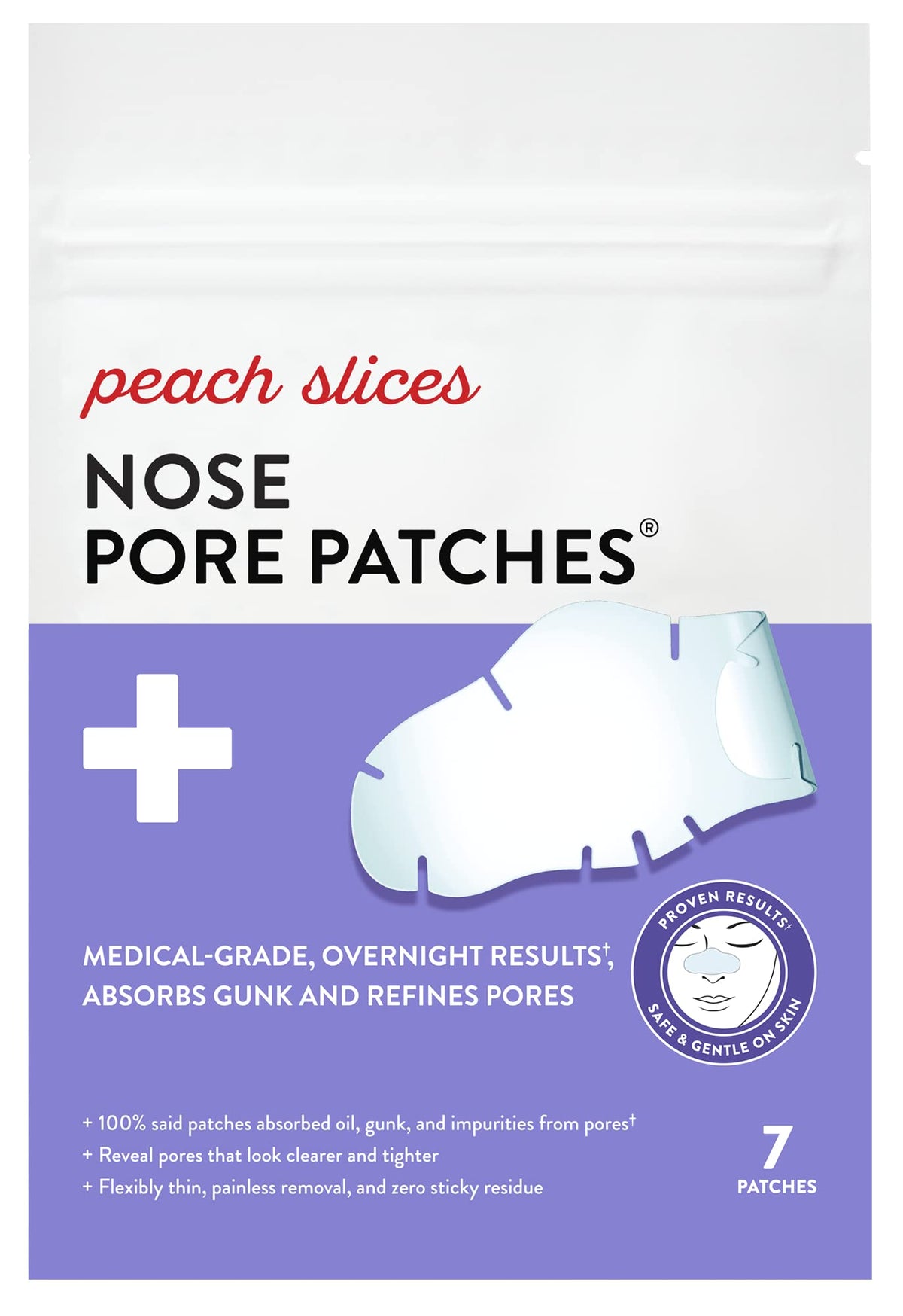 Peach Slices Nose Pore Patches 7 ct