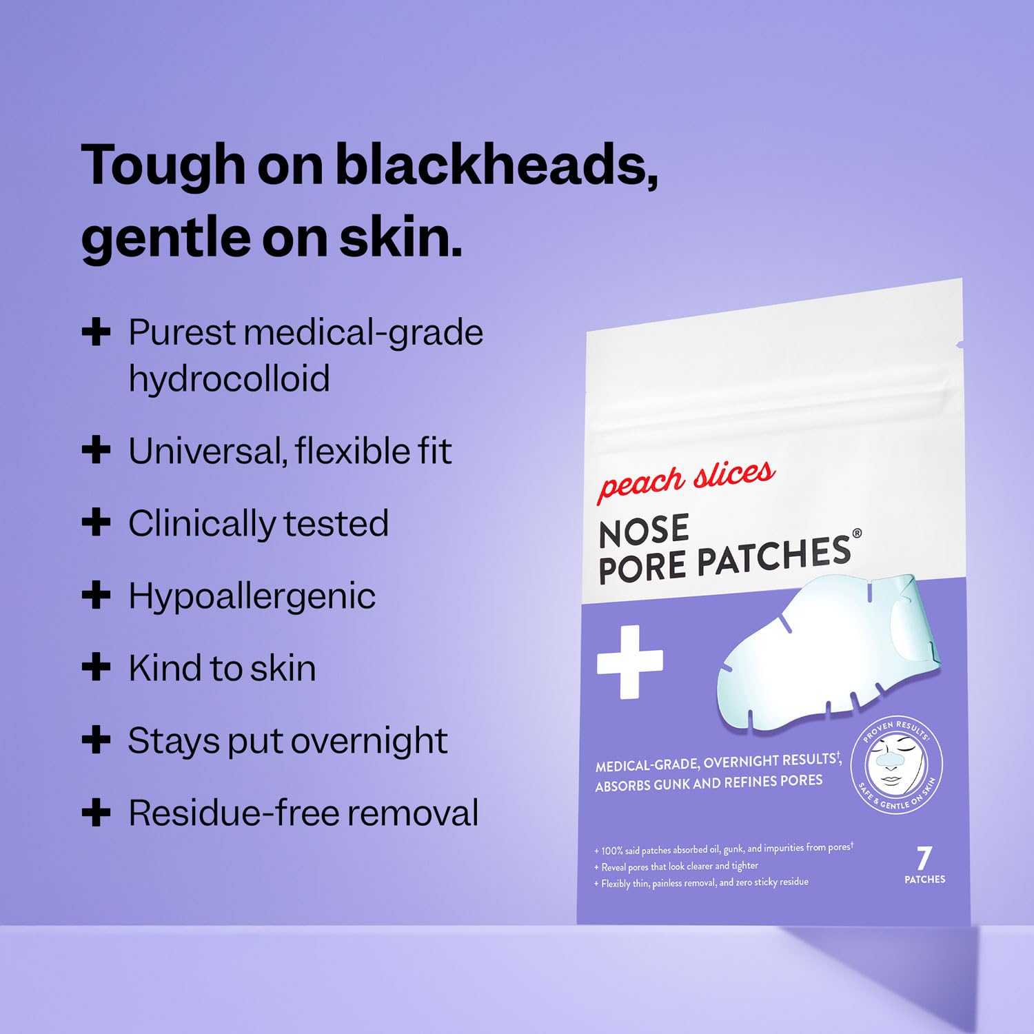 Peach Slices Nose Pore Patches overnight