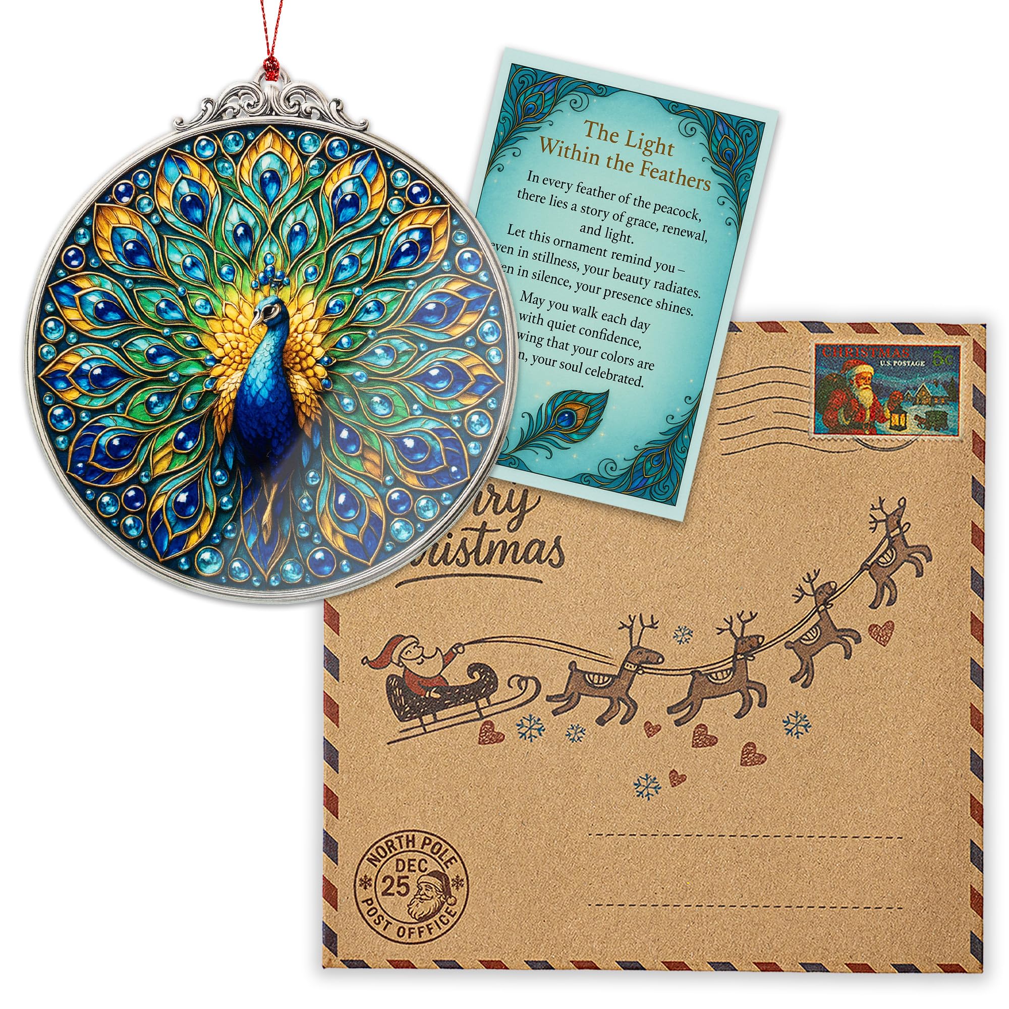 Diwali decoration peacock themed ornament
