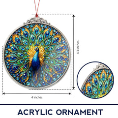 Suncatcher window hanging ornament with vibrant colors