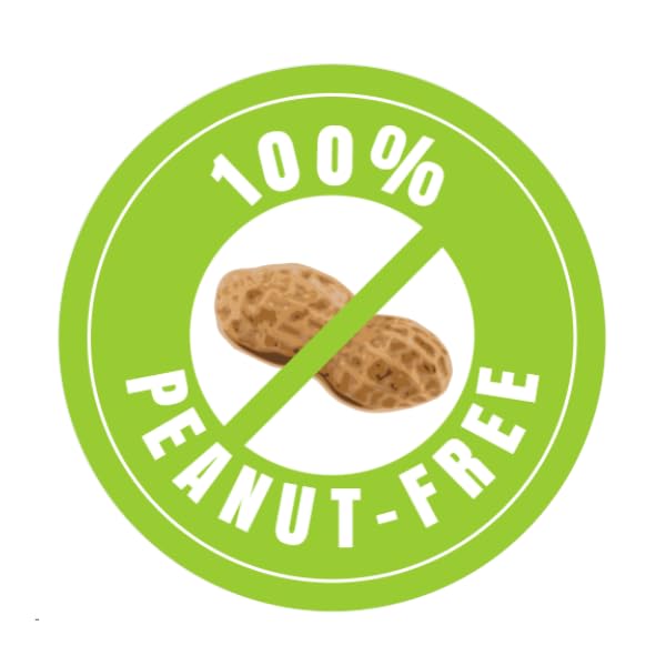 100% Peanut Free Tag Labels 2 inch round matte stickers set of 20
