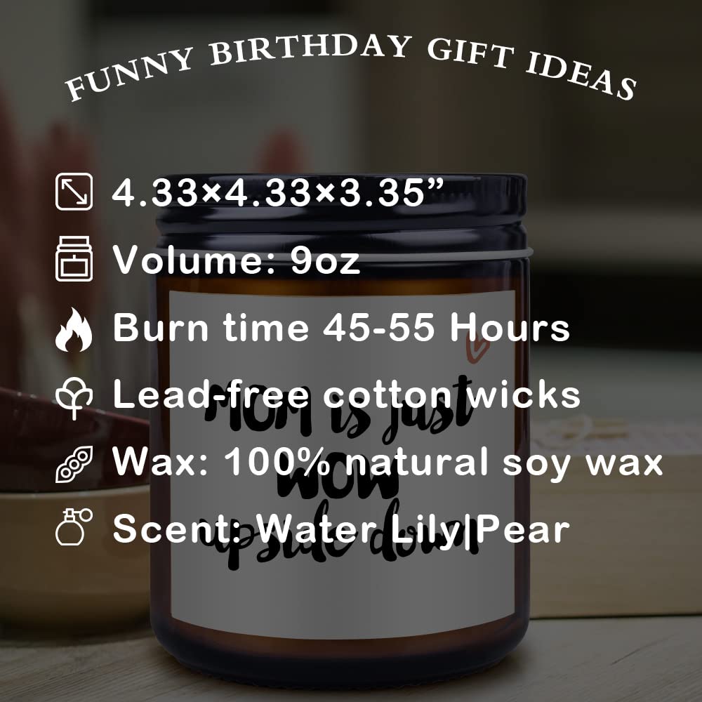 Pear and Waterlily soy candle packaging image