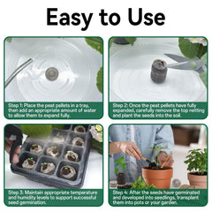 Pellets expand to 1.8 inch after watering for root growth