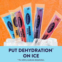 Blue Raspberry flavor Pedialyte Freezer Pops packaging