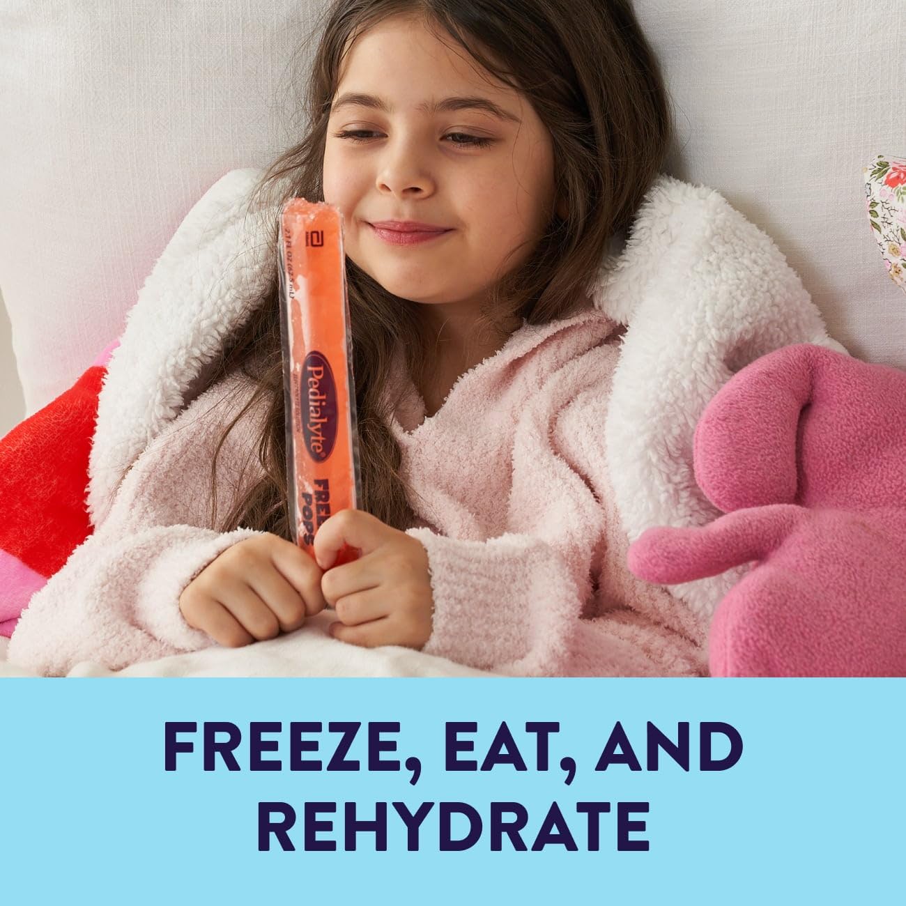 Pedialyte Freezer Pops variety pack packaging with flavors