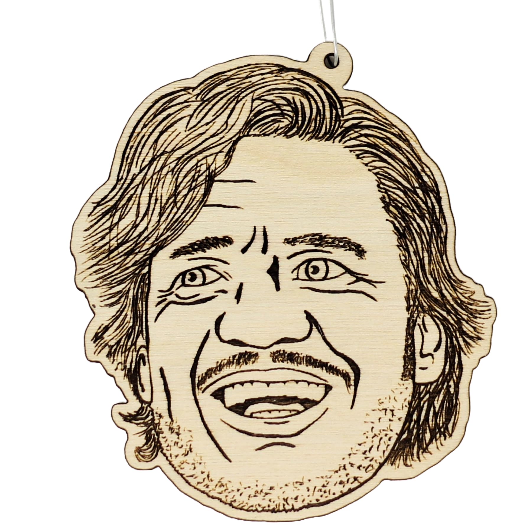 Pedro Pascal wood christmas ornament 3x3 inch on birch