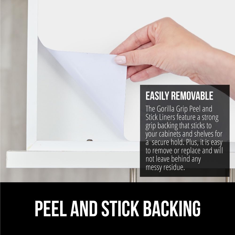 peel and stick paper cabinet liner white 11.8x20 edge detail