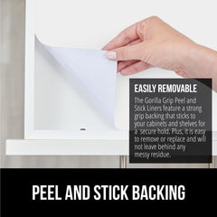 peel and stick paper cabinet liner white 11.8x20 edge detail