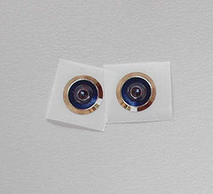 Peephole sticker included with Monica's door frame replica