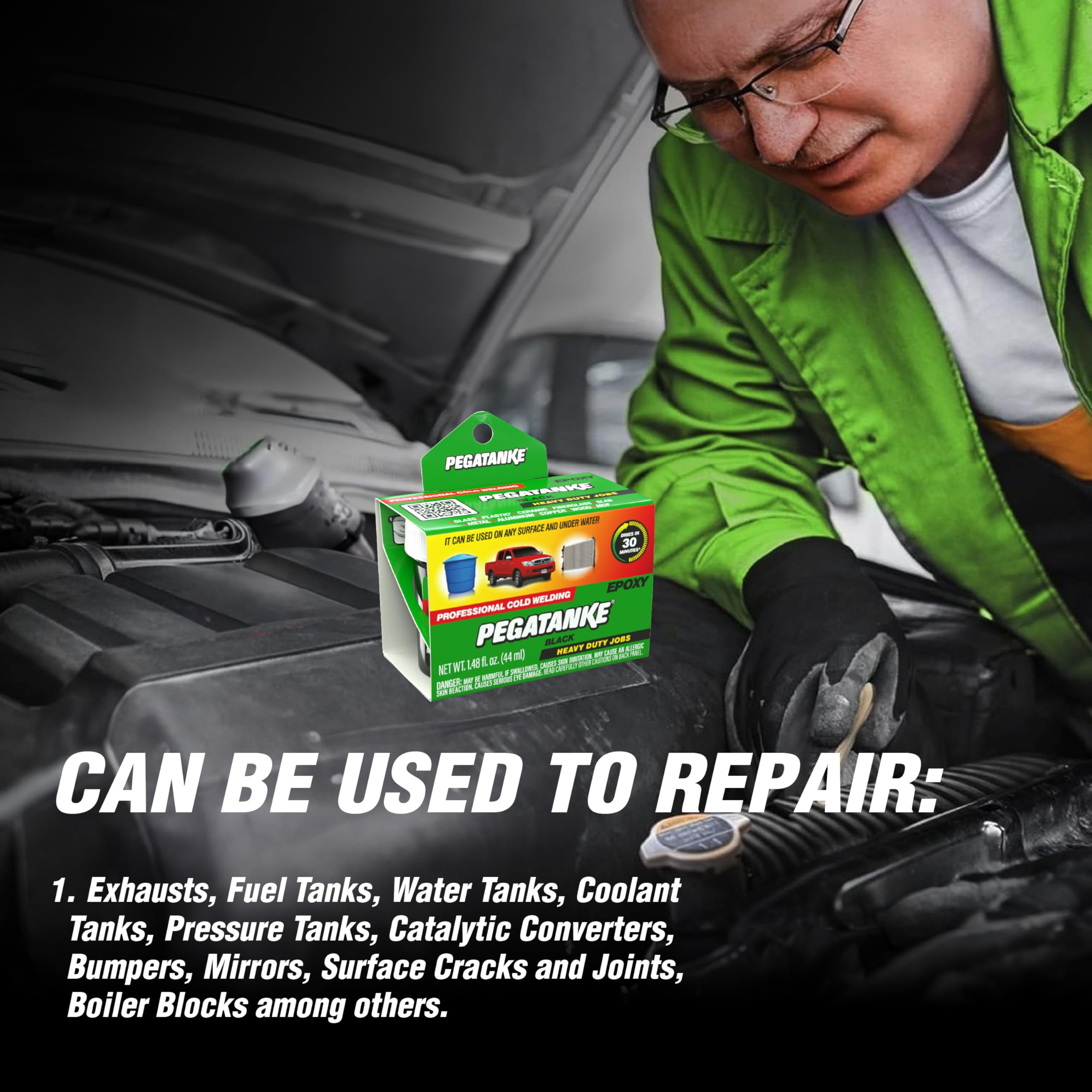 Pegatanke heavy duty waterproof epoxy for fuel tanks