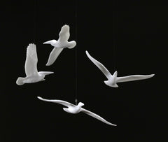Pelican Mobile Sculpture John Perry Pellucida 6in Wingspan display image 2