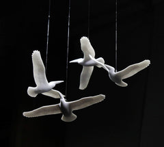 Pelican birds mounted on Pellucida mobile by John Perry image 3