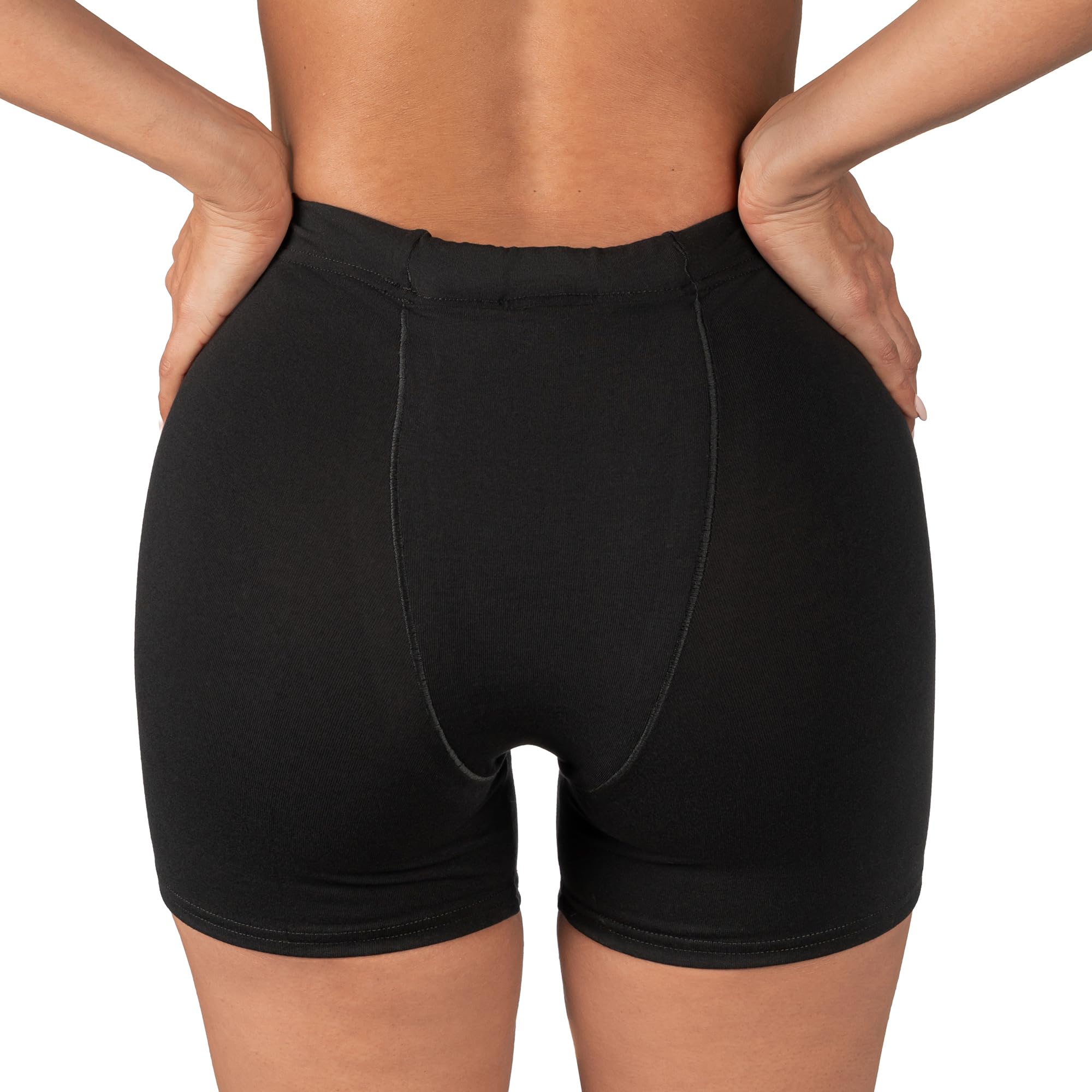Pelvic floor support underwear with black color and Medium size