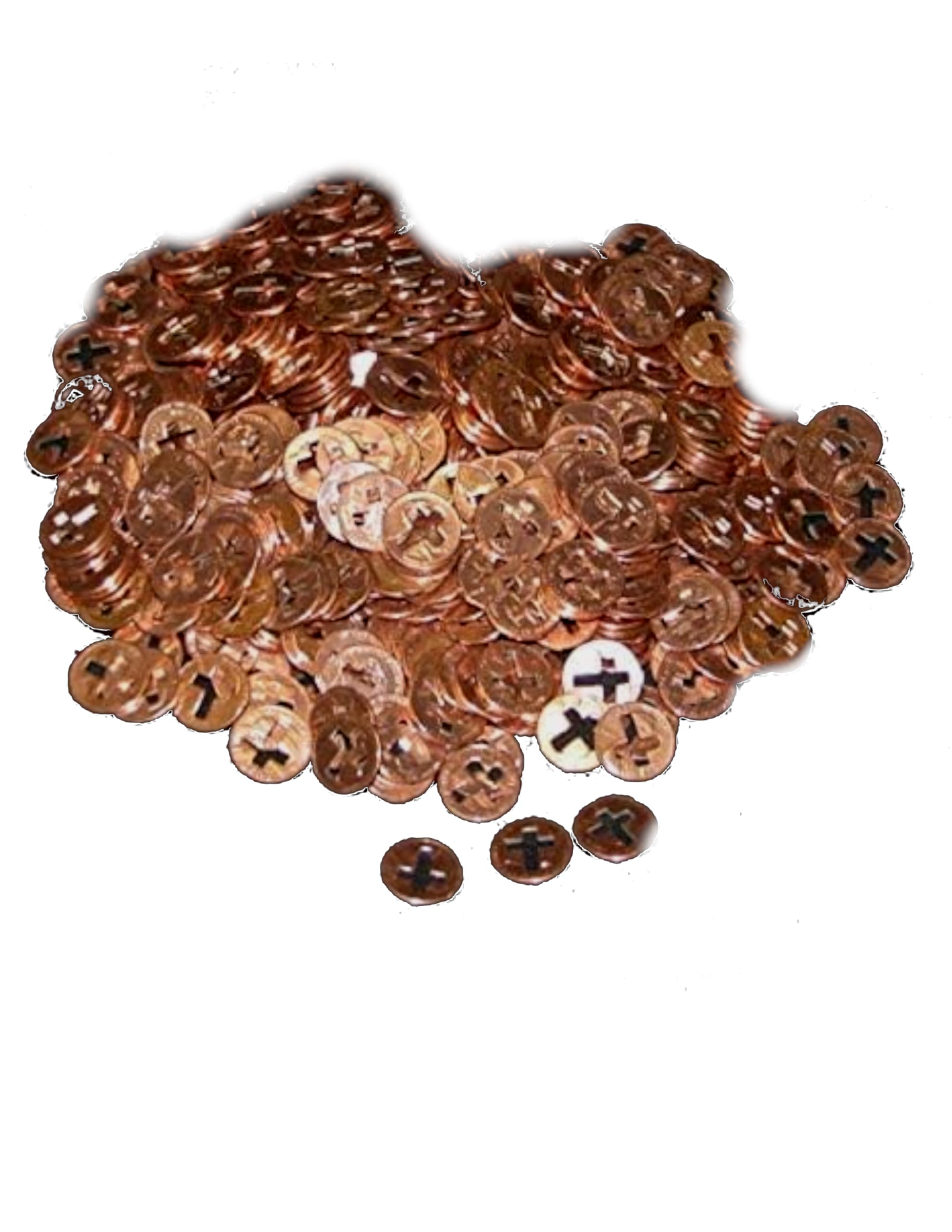 bonus bag of 50 cross cut pennies for faith sharing