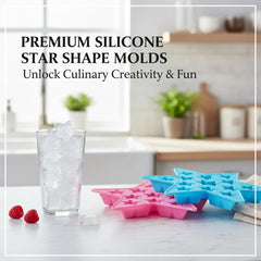 Pentagram shaped silicone mold for cake decorations