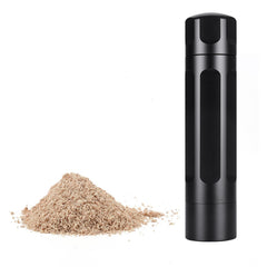 Pepper grinder with stainless steel blade in black finish