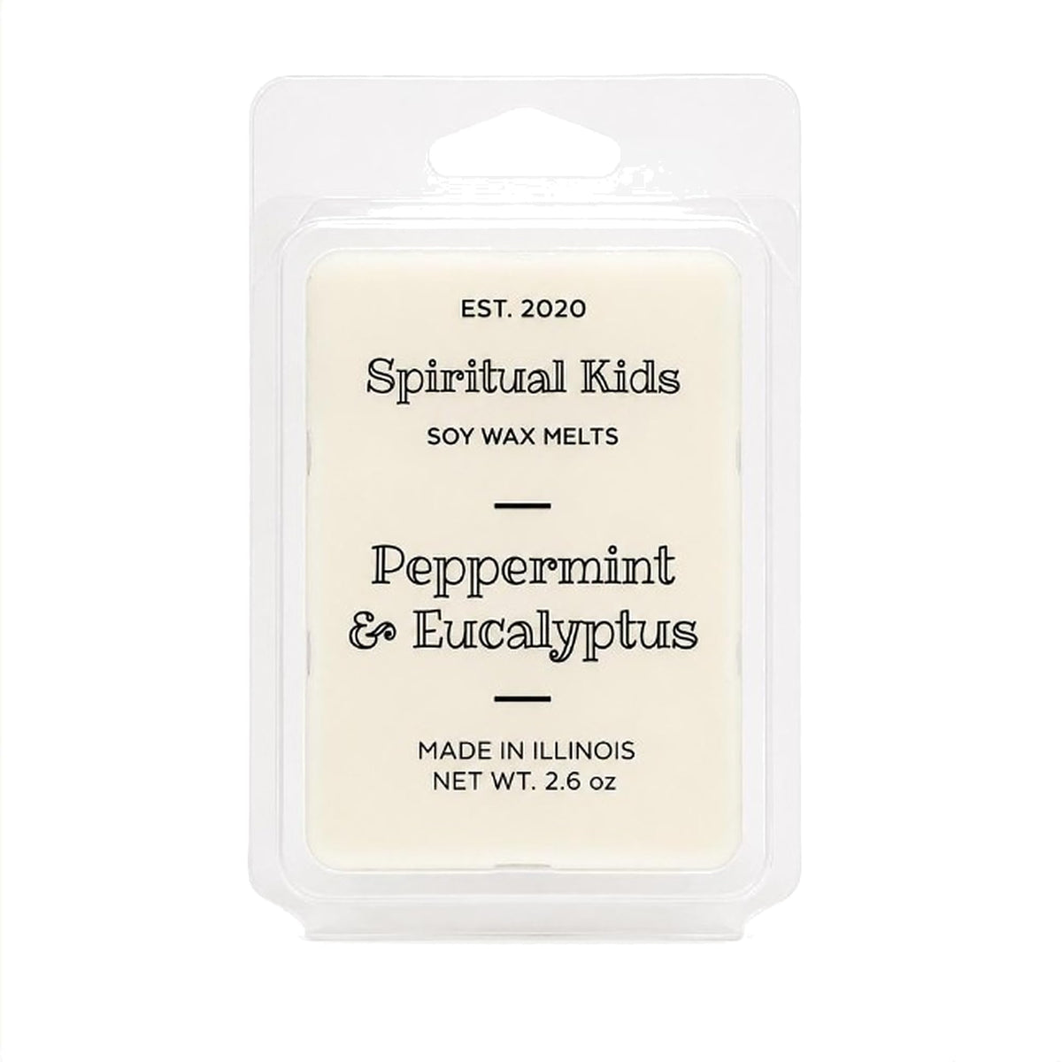 Peppermint and Eucalyptus All Natural Soy Wax Melts 2.6oz 1 Pack