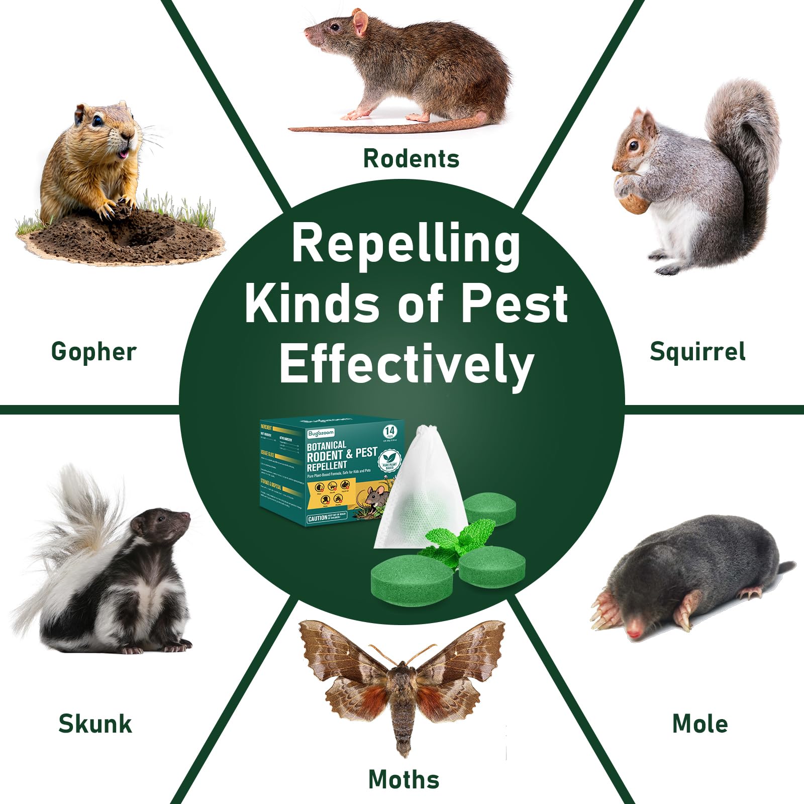 Peppermint oil moth balls rodent repellent for homes