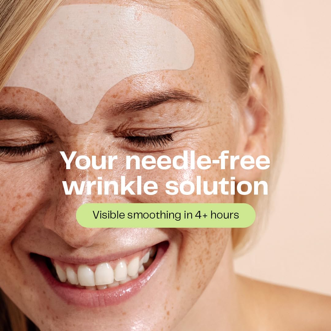 Morrow Forehead Wrinkle Patches peptide face tape overnight usage