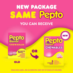 Upset stomach relief chewables by Pepto Bismol