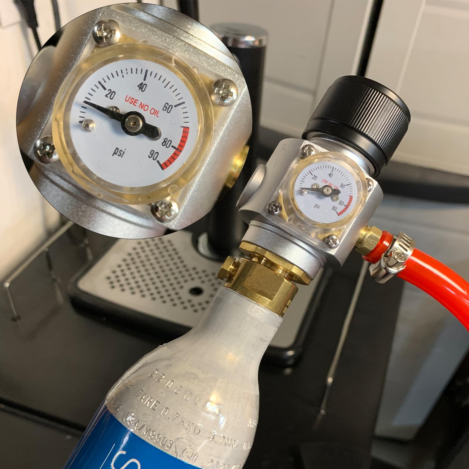 Soda stream bottle thread T21x4 compatibility for PERA regulator