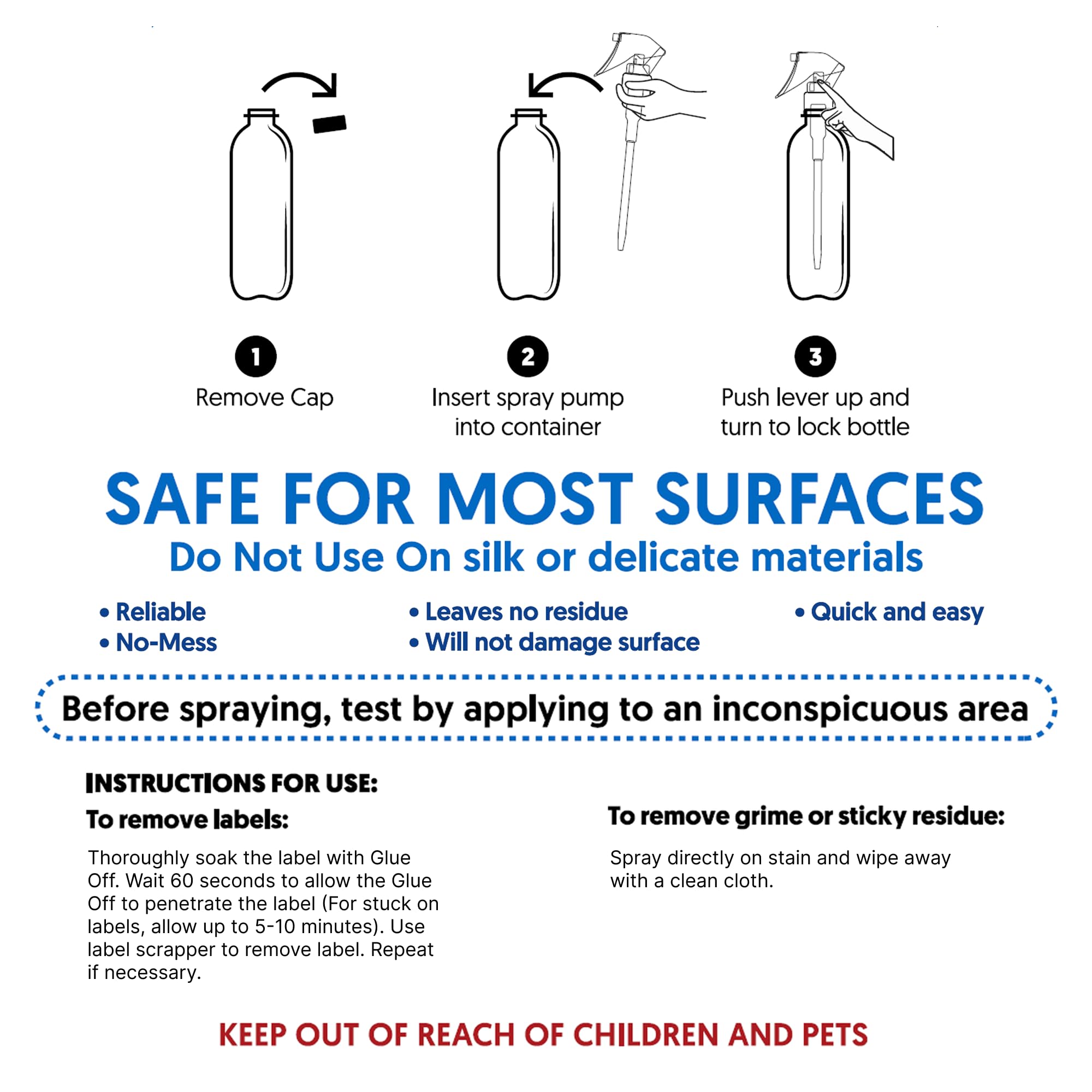 Perco Adhesive Remover with plastic scraper accessory