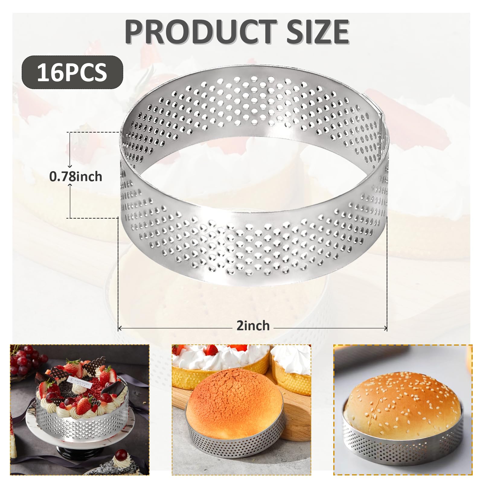 2 inch diameter tart ring for tarts