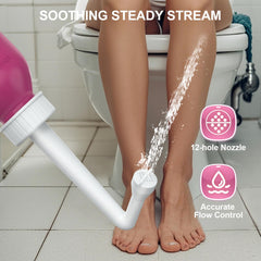Peri bottle angled spout design for perineal cleansing