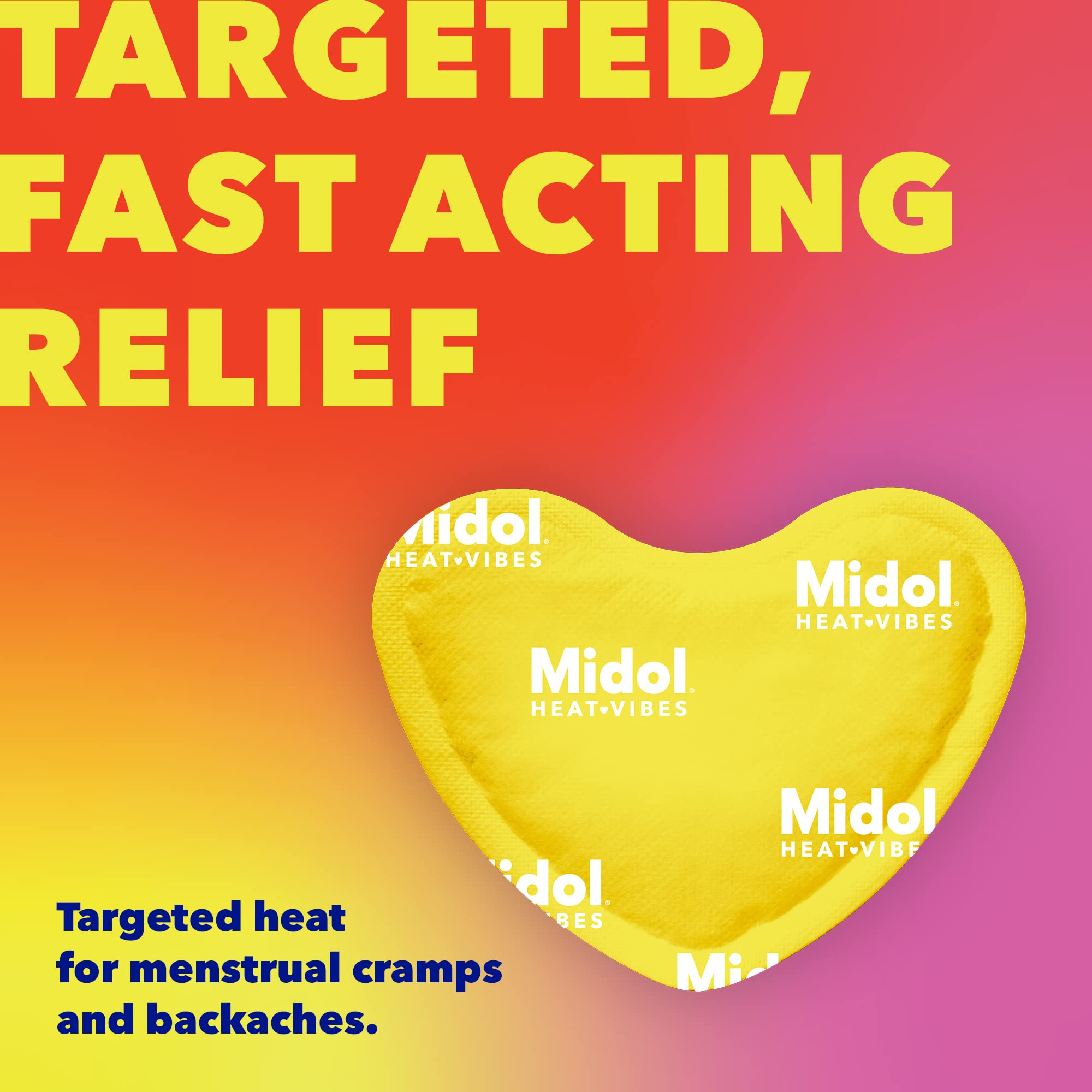 Period cramps backache relief heat patch