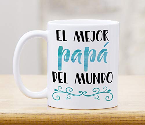 Unique World's Best Papa Coffee Mug printed on one side