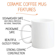Ceramic mug 11 ounce design for 20th work anniversary by Perks and Recreation