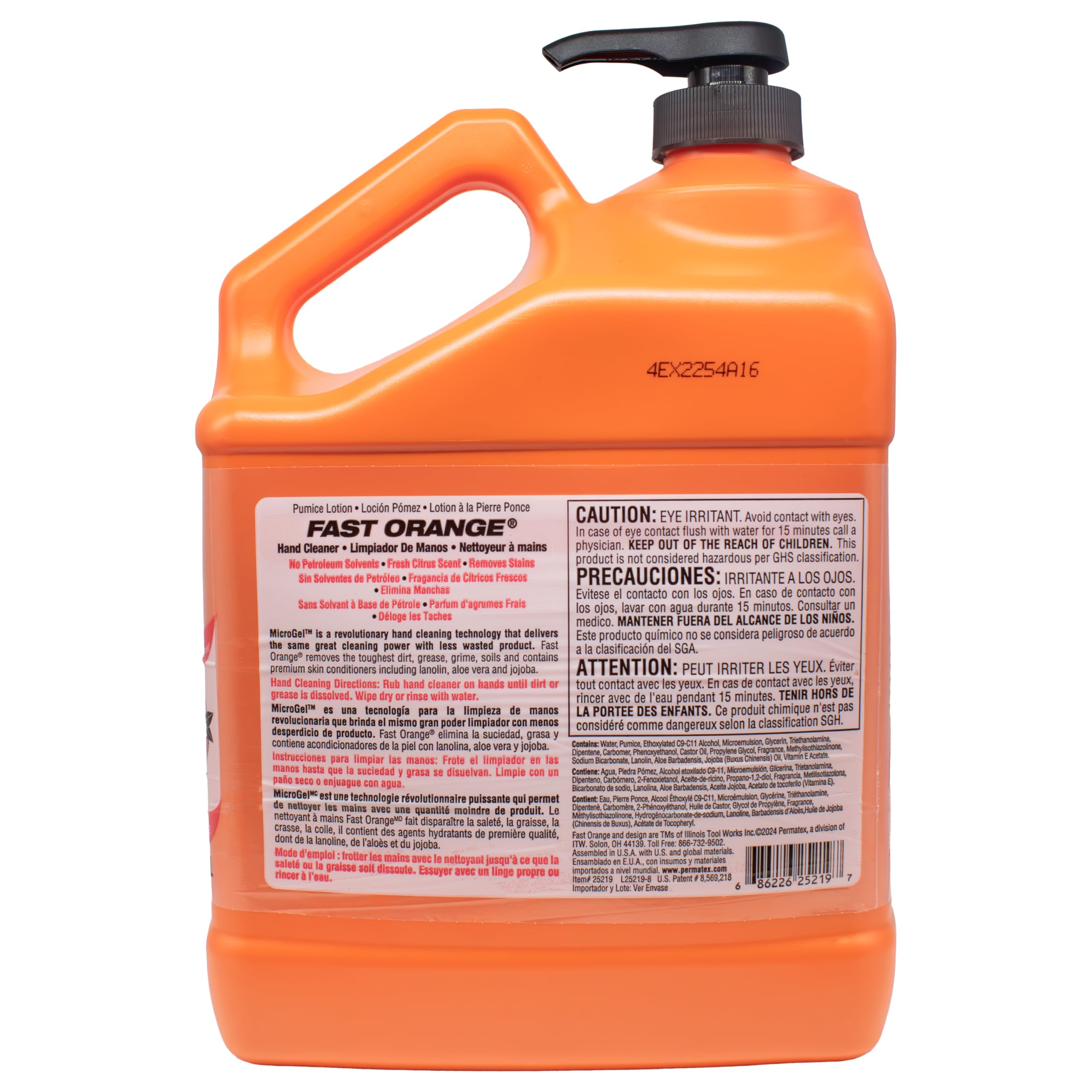 Permatex 25219 pumice lotion hand cleaner 1 gallon container