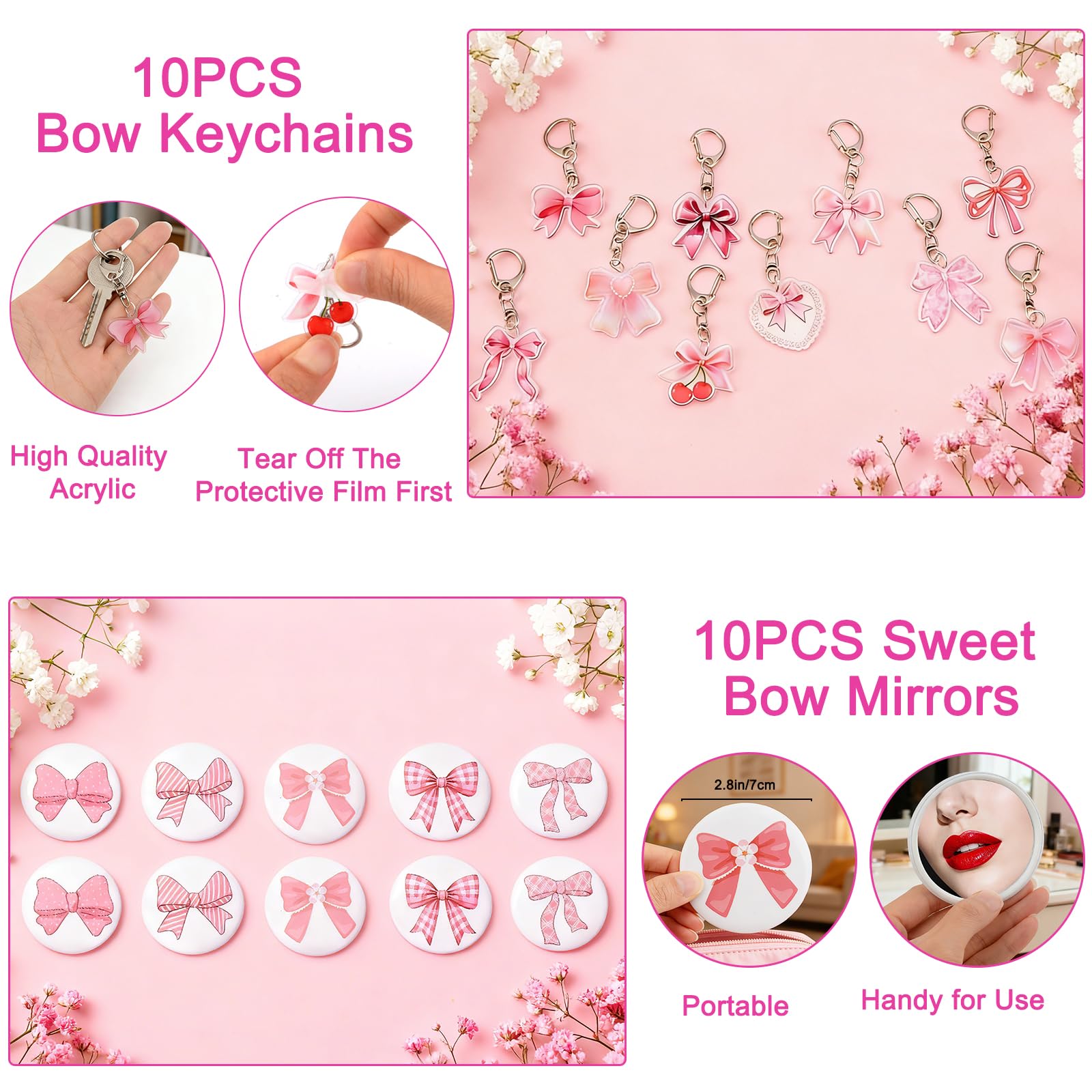 Silicone wristband with bow motif from Perpetily set