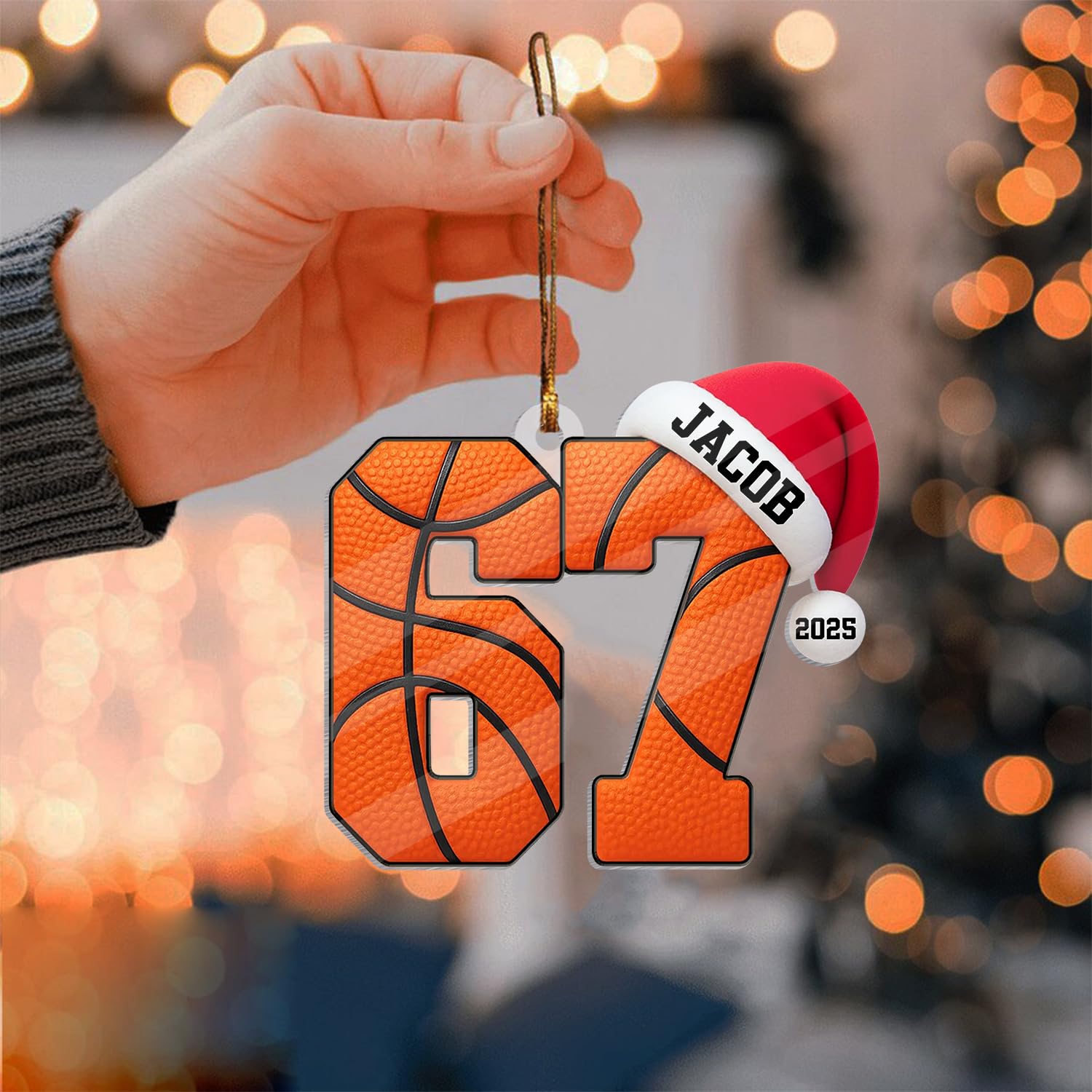 67 Sports Ornament volleyball design personalized name