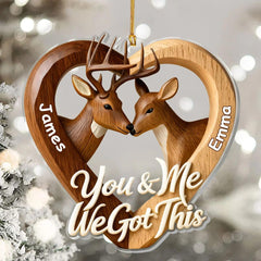 3D-effect acrylic ornament for couples