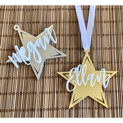 Personalized acrylic name ornament 4 inches