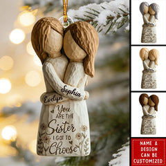 Personalized keepsake ornament for sisters and best friends