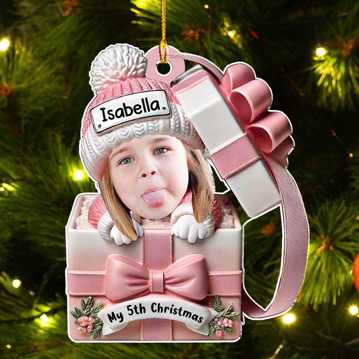 Personalized baby ornament for first Christmas