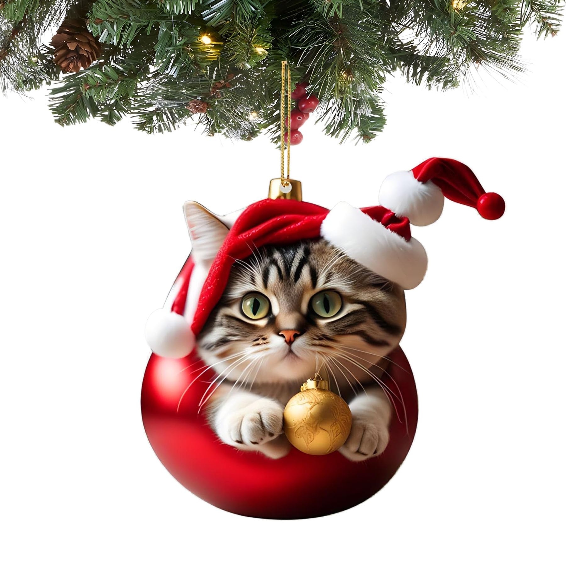 Personalized cat ornament for Christmas tree